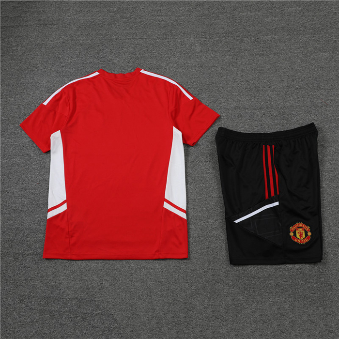 Chandal del Manchester United Manga Corta 2022-23 Rojo - Pantalon Corto